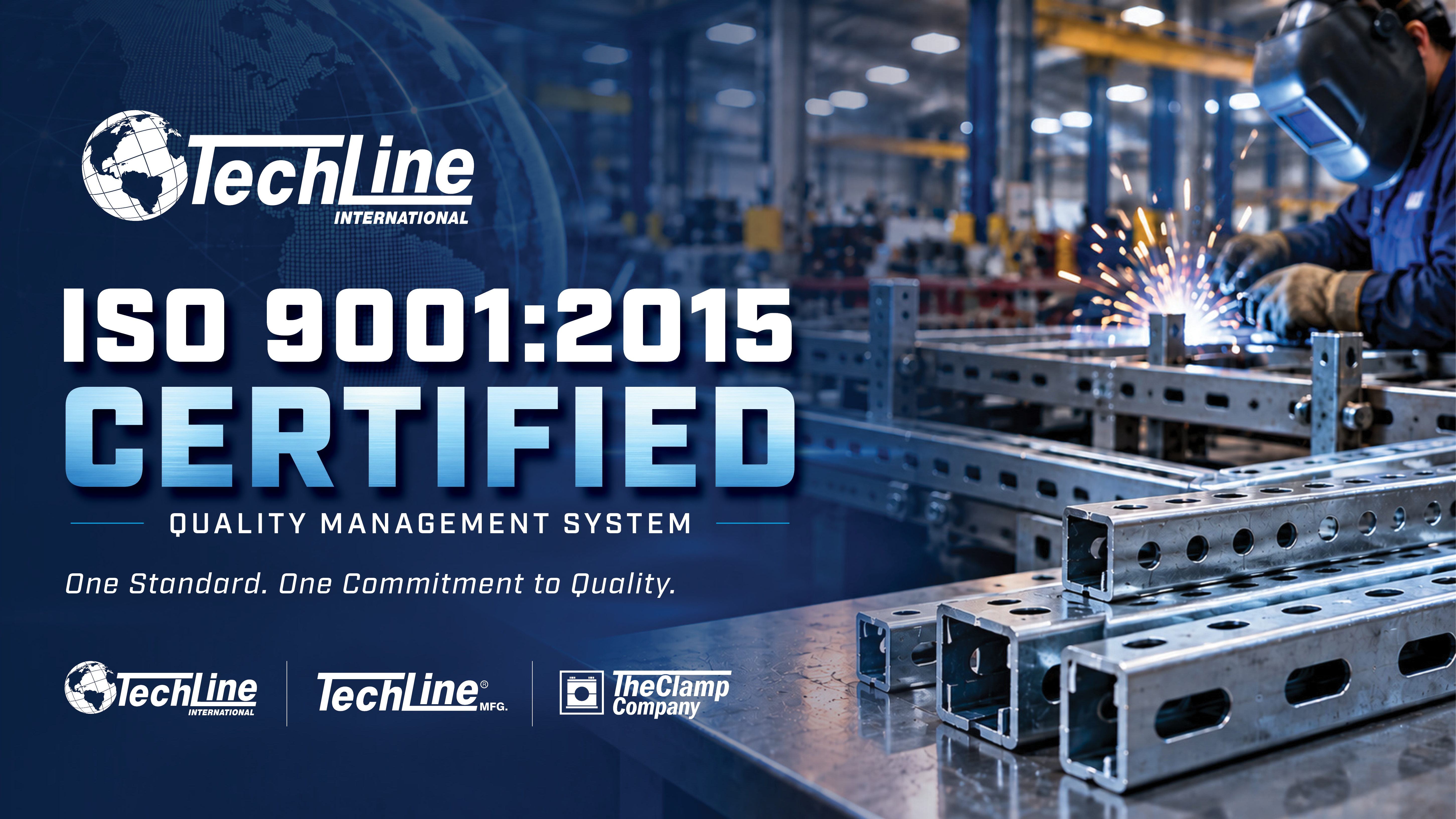 TechLine International ISO 9001:2015 quality management system certification